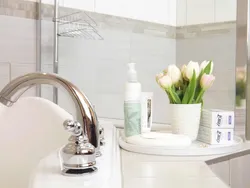 Bath mixer photo in the interior
