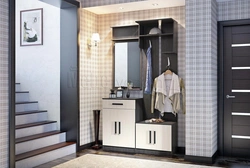 Apartment renovation modern hallway design