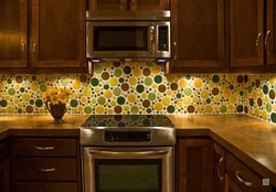 Apron in the kitchen except tiles photo