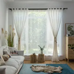 Tulle For The Windows In The Living Room Design Options Photo