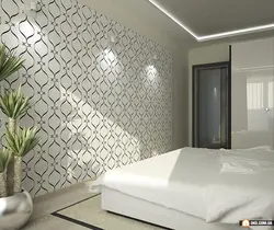 Пәтер дизайны жатын бөлме панельді үй