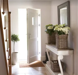 Interior flowers in the hallway