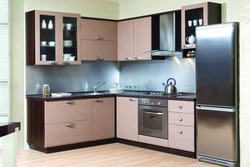 Photo kitchen design with corner set