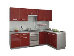 Photo kitchen design with corner set