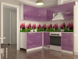 Photo kitchen design with corner set