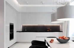 Kitchen design in a modern minimalist style