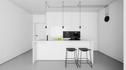 Kitchen design in a modern minimalist style