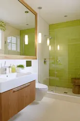 Bath interior in pistachio color