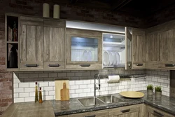 Müasir loft mətbəx şəkilləri