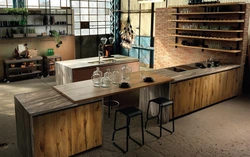 Modern loft kitchens photos