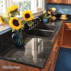 Kitchen design tile countertops