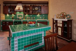 Kitchen design tile countertops