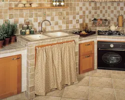 Kitchen design tile countertops