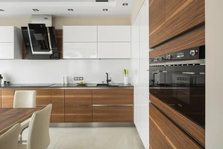 Kitchen White Top Wooden Bottom With White Countertop Photo