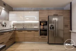 Ошхона Сафед Боло Поёни Чӯбӣ Бо Акс Countertop Сафед