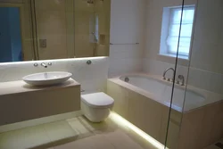 Built-in bathtub in the interior photo
