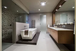 Built-in bathtub in the interior photo