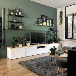 Mətbəx Interyerində Yaşıl Divan