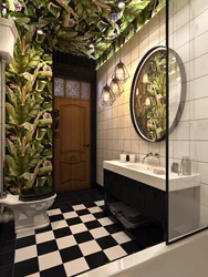 Bath in tropical design photo