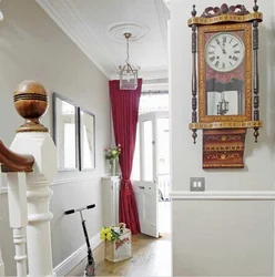 Clock in the hallway photo in the interior