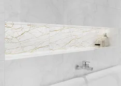 Плиткаҳои calacatta дар дохили ҳаммом
