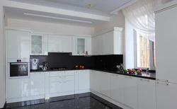 Modern kitchens with black countertops photo