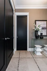 What color is the floor in the hallway photo