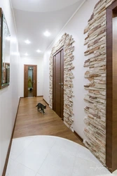 Ways to decorate walls in the hallway photo