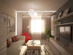 Living Room With Loggia 17 M Design