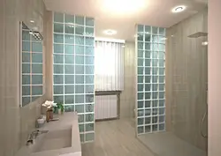 Bath Design With Glass Partition