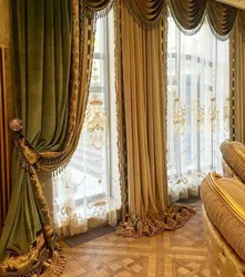 Шторы из бархата в интерьере спальни