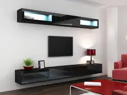 Hanging cabinet in the living room photo