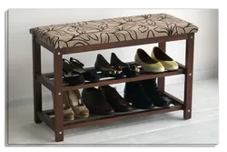 DIY shoe rack in the hallway photo
