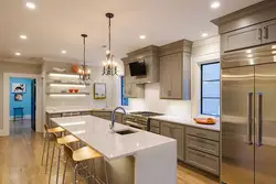 Kitchen design with 2 meter ceiling