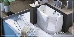 Bathtub in the interior