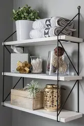Сурати рафҳои ваннаи DIY
