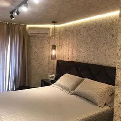 Liquid wallpaper for walls photo in the bedroom interior photo