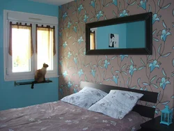 Yataq Otağının Daxili Fotoşəkilində Divarlar Üçün Maye Divar Kağızı Fotoşəkili