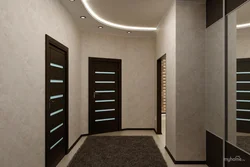 Hallway with wenge doors photo