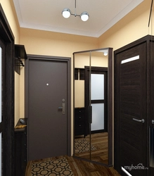 Hallway with wenge doors photo