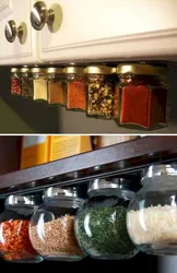 Spices in the kitchen interior photo