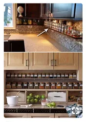 Spices in the kitchen interior photo