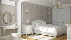 Тарҳи мебели хоби классикии сафед