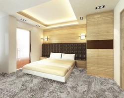 Bedroom interior with mdf