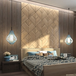 Bedroom interior with mdf