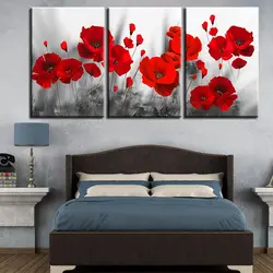 Modular paintings for the bedroom photo