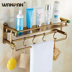 Towel racks in the bathroom photo
