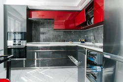 Фото современной кухни с встроенной техникой в квартире
