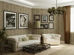 Interior of living room of economy class house