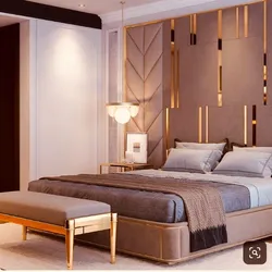 Interior design of headboards in bedroom